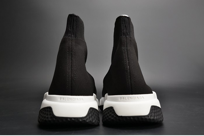 Ba*len*cia*ga stretch mesh high top sneaker black white 454485 w05g0