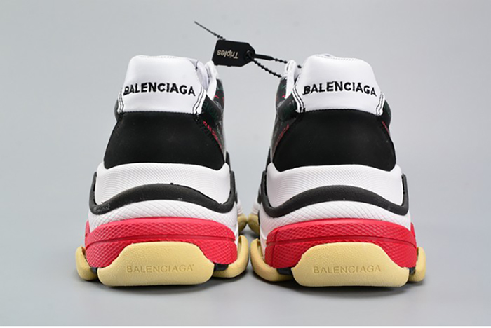 Ba*len*cia*ga black and white 17fw triple s 483560-w06e1-1011