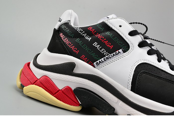 Ba*len*cia*ga black and white 17fw triple s 483560-w06e1-1011