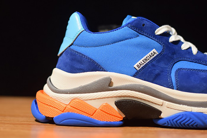 Ba*len*cia*ga triple s blue orange 483565 w06e1 1022
