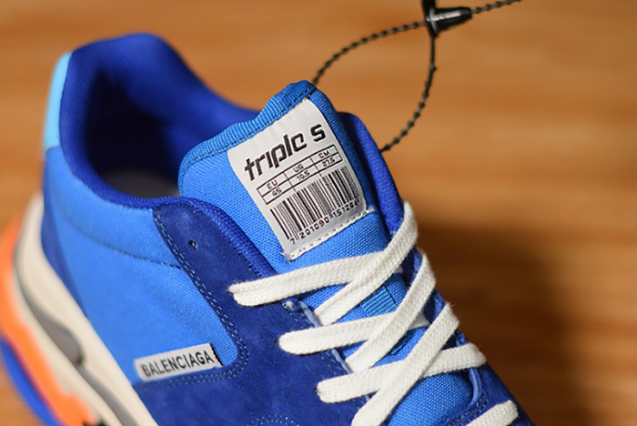Ba*len*cia*ga triple s blue orange 483565 w06e1 1022