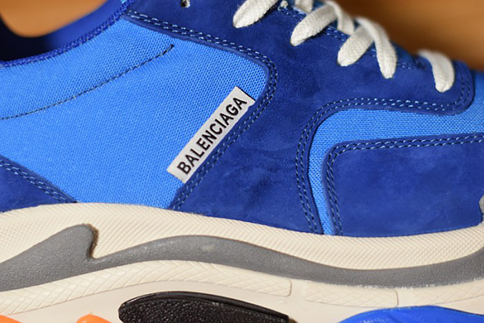 Ba*len*cia*ga triple s blue orange 483565 w06e1 1022
