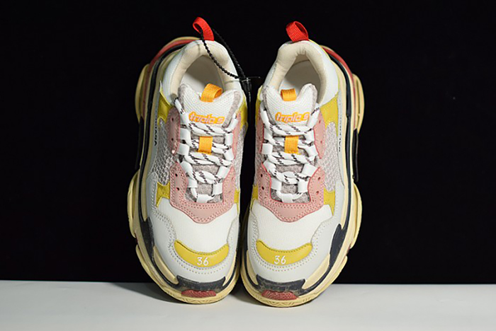 Ba*len*cia*ga triple s cream yellow red 490672  w09o5  9035