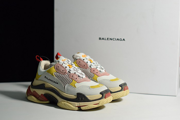 Ba*len*cia*ga triple s cream yellow red 490672  w09o5  9035