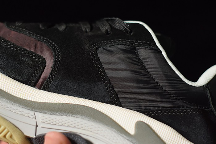 Ba*len*cia*ga triple s black burgundy 514008 w09s1 1058