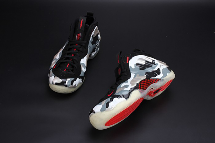 nike air foamposite one prm "fighter jet"  mens 575420-001