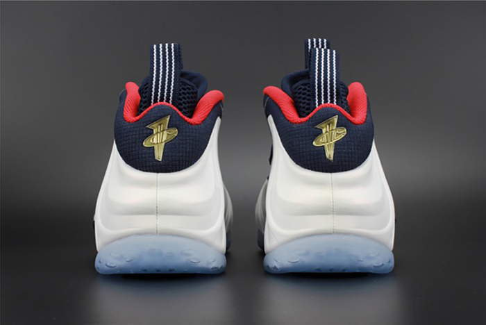 nike air foamposite one "olympic" university red/ white  mens 575420-400