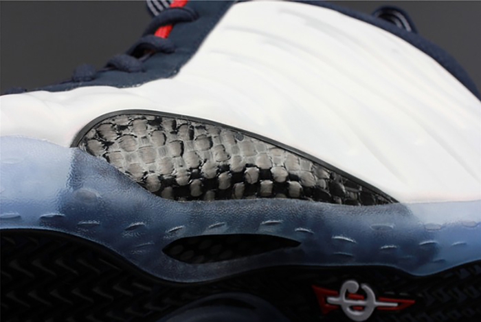 nike air foamposite one "olympic" university red/ white  mens 575420-400
