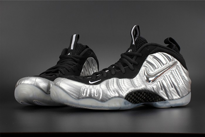 nike air foamposite pro prm "silver surfer" metallic silver mens 616750-004