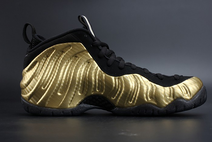 air foamposite pro "metallic gold" black mens 624041-701