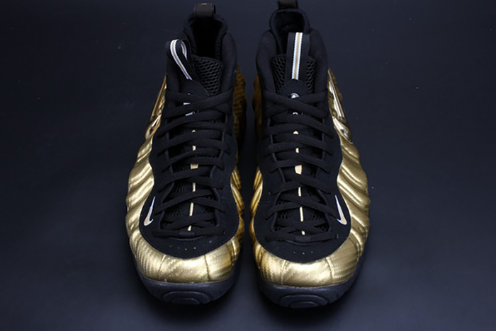 air foamposite pro "metallic gold" black mens 624041-701