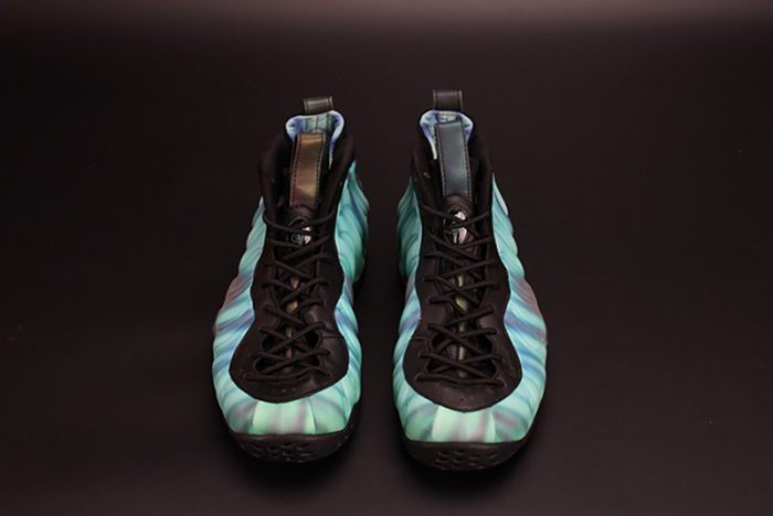 nike air foamposite one "N0*Hern lights" black/green mens 840559-001