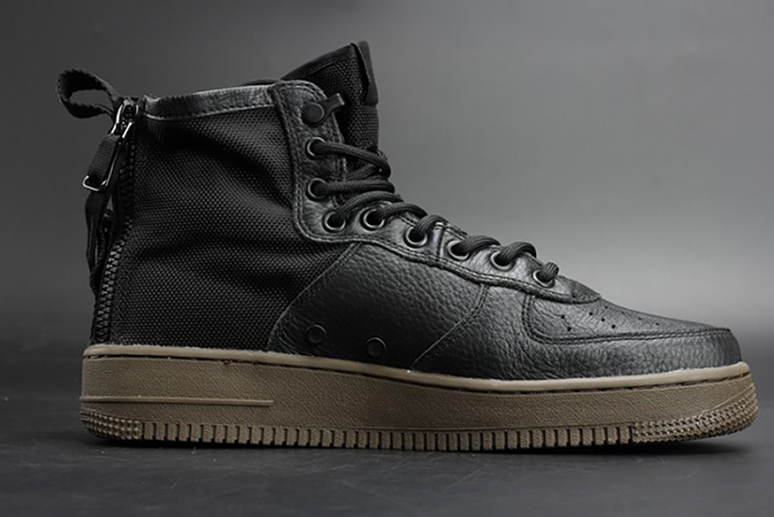 nike sf air force 1 mid "hazel" black 917753-002