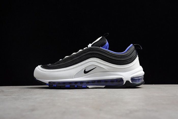 nike mens  air max 97 white/black-persin violet  921522-102
