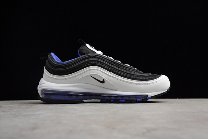 nike mens  air max 97 white/black-persin violet  921522-102