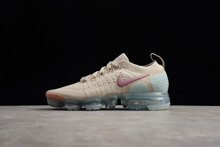 nike air vapormax flyknit 2.0 particle beige/smokey mauve  womens 942843-203