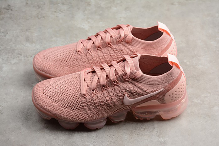 nike air vapormax flyknit 2 "rust pink" womens 942843-600