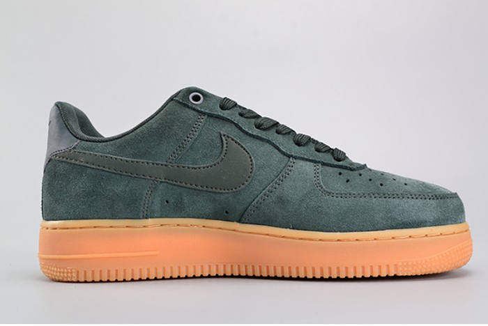 nike air force 1 ´07 lv8 suede  outdoor green brand mens aa1117-300