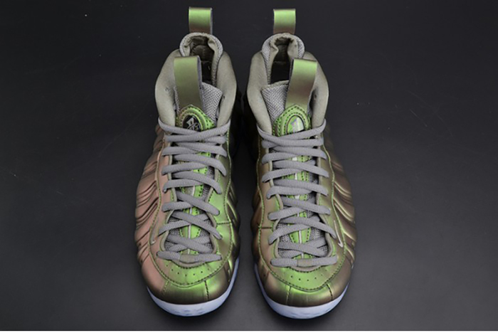 nike air foamposite one "shine"  dark stucco/ black  aa3963-001