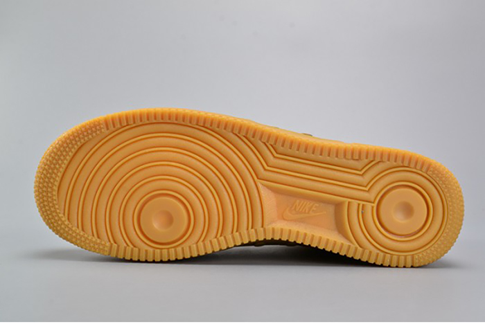 nike sf air force 1 mid  elemental gold leather shoes  aa3966-700