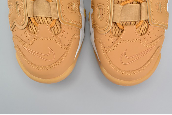 nike air more uptempo prm "wheat" brown mens aa4060-200