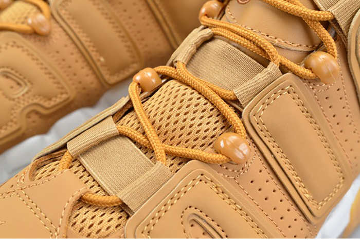 nike air more uptempo prm "wheat" brown mens aa4060-200