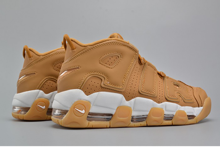 nike air more uptempo prm "wheat" brown mens aa4060-200