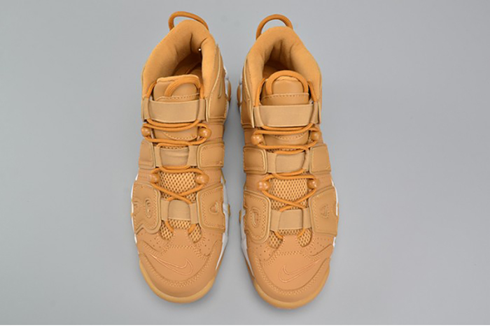 nike air more uptempo prm "wheat" brown mens aa4060-200