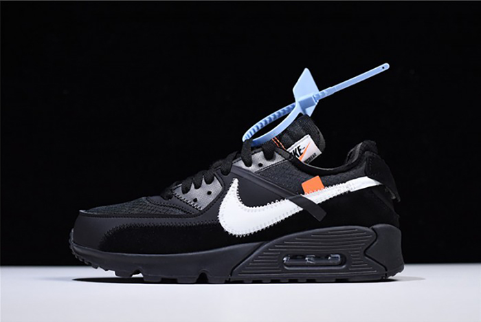 off-white nike air max 90 black cone white aa7293-001