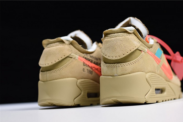 off-white nike air max 90 desert ore aa7293-200