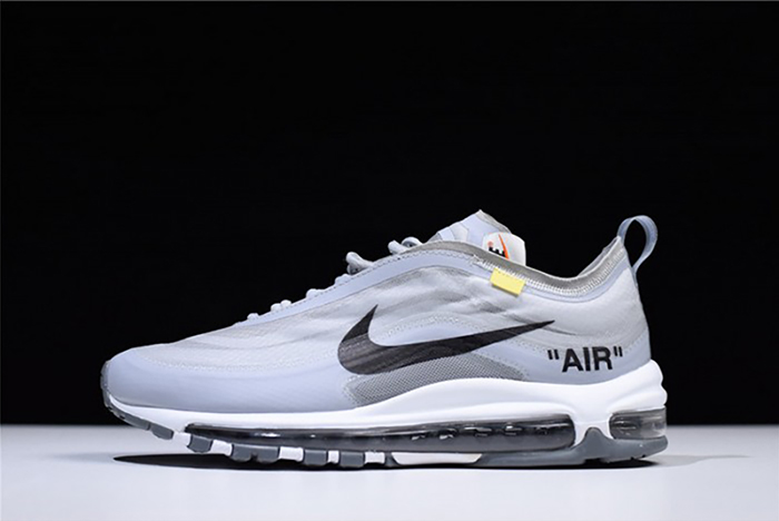 off white nike shoes nike air max 97 grey aj4585-002