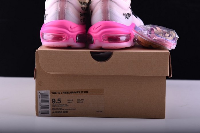 off-white nike air max 97 rose aj4585-300