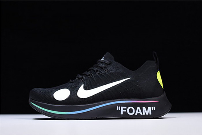 nike x off-white zoom fly mercurial flyknit black mens ao2115-001