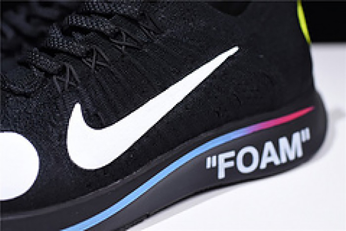 nike x off-white zoom fly mercurial flyknit black mens ao2115-001