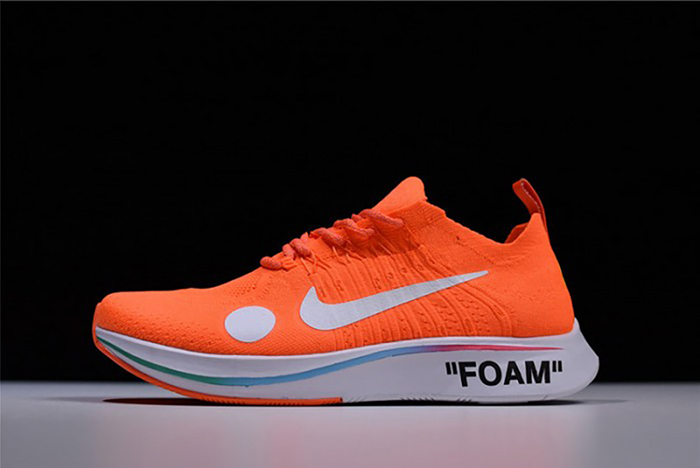 nike x off-white zoom fly mercurial flyknit total orange mens ao2115-800
