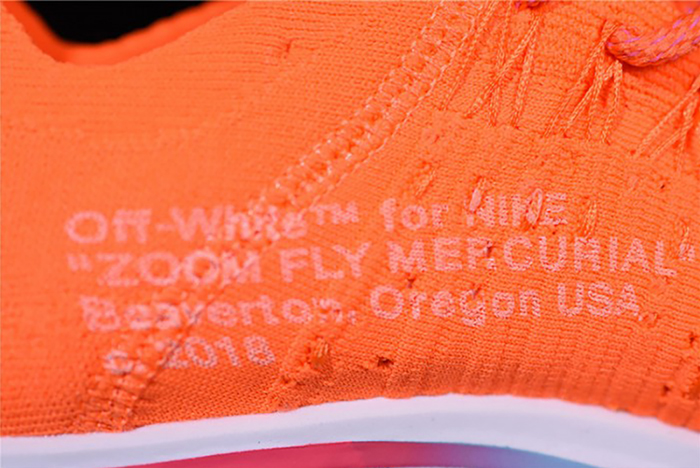 nike x off-white zoom fly mercurial flyknit total orange mens ao2115-800