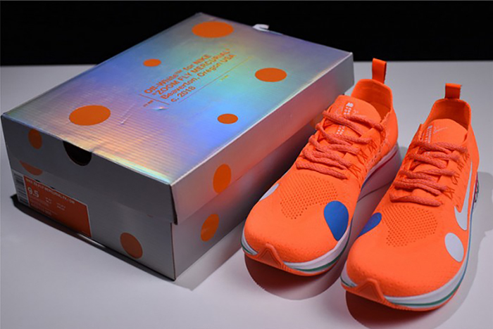 nike x off-white zoom fly mercurial flyknit total orange mens ao2115-800