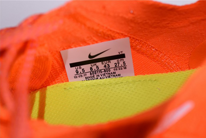 nike x off-white zoom fly mercurial flyknit total orange mens ao2115-800
