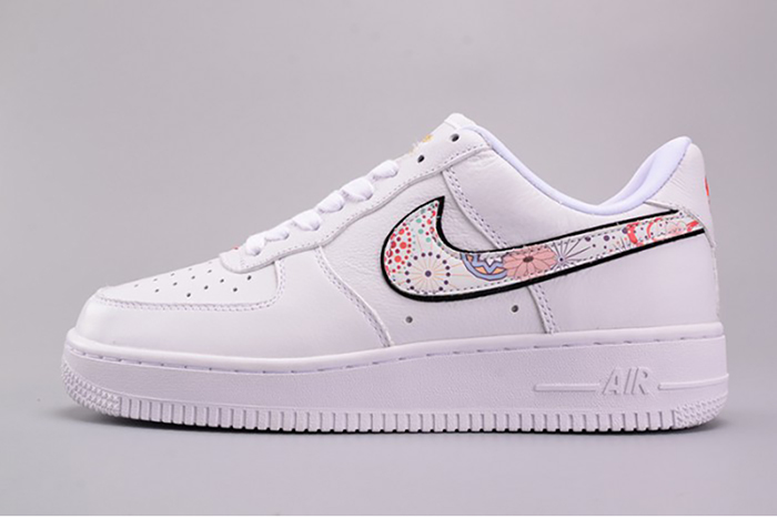 nike air force 1 ''07 lny qs casual shoes lunar new year white  ao9381-100