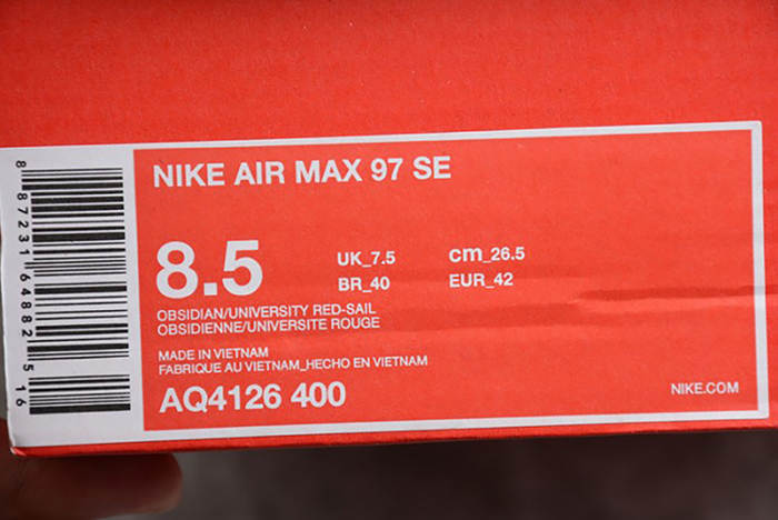 nike mens  air max 97 se "pull tab"  aq4126-400