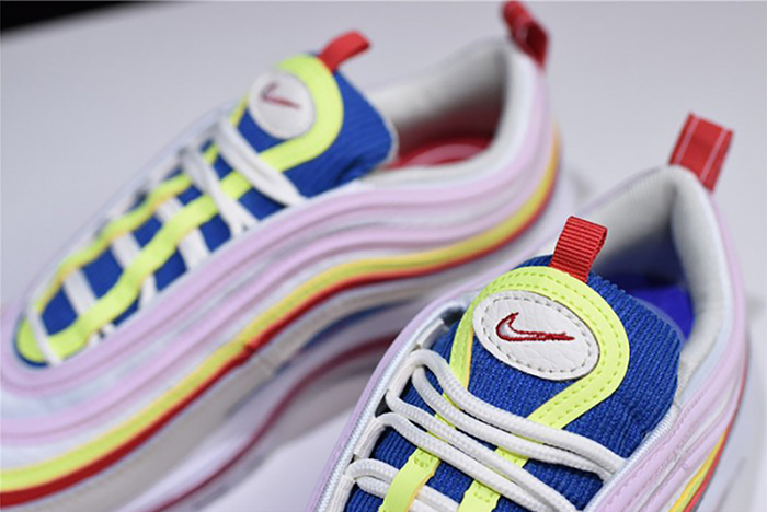 nike air max 97 se "corduroy" sail/volt glow/arctic pink womens aq4137-101
