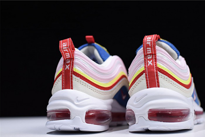 nike air max 97 se "corduroy" sail/volt glow/arctic pink womens aq4137-101