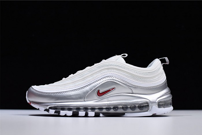 nike air max 97 white silver | at5458-100