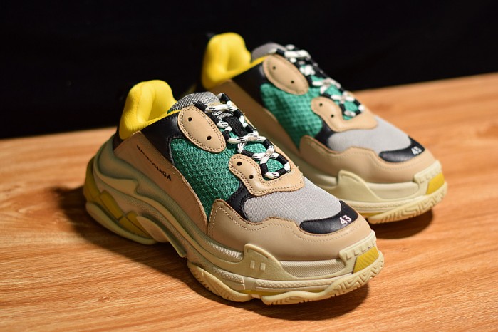 Ba*len*cia*ga triple s w06e1-1000 beige/green-yellow