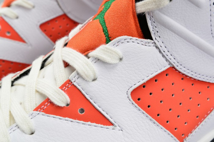 air jordan 6 retro nrg g8rd "gatorade" orange mens 384664-145