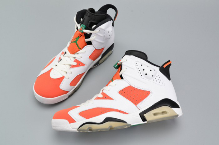 air jordan 6 retro nrg g8rd "gatorade" orange mens 384664-145