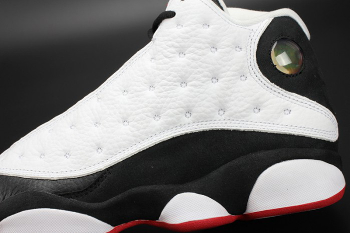 air jordan 13 "he got game"  white/black-true red mens 414571-104