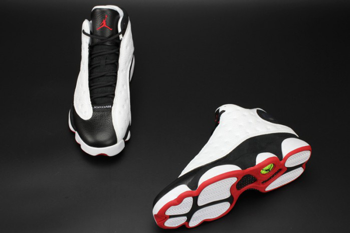 air jordan 13 "he got game"  white/black-true red mens 414571-104