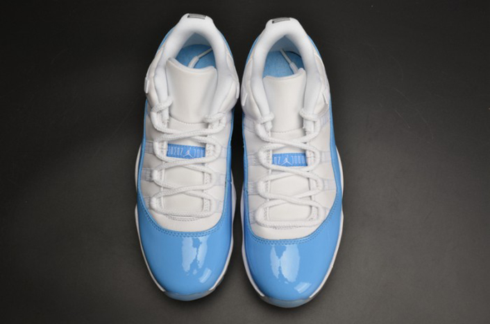 air jordan 11 retro low "carolina 2017 release" mens 528895-106