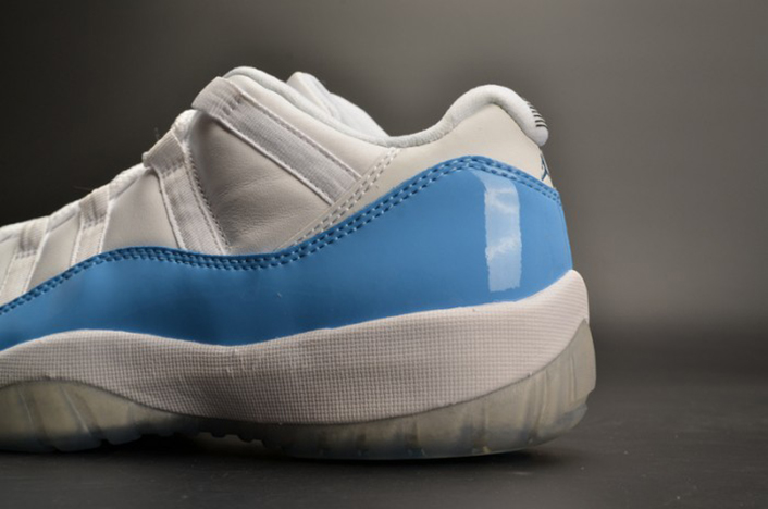 air jordan 11 retro low "carolina 2017 release" mens 528895-106